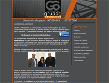 Tablet Screenshot of grupo6abogados.es